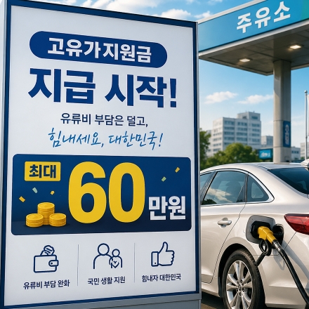 고유가지원금 지급 시작 최대60만원
