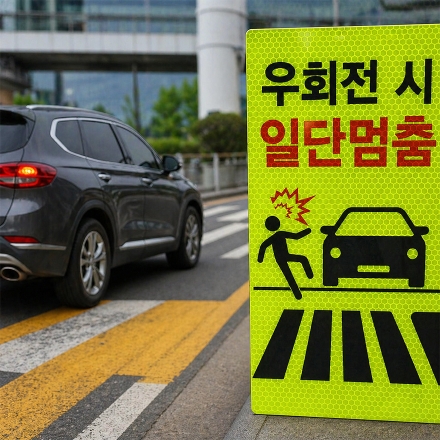 우회전 일시정지 혼란 지속 교통법규 위반 증가