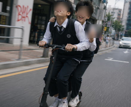 전동킥보드 타고 노인·임산부에 침 뱉고 욕설…중학생 2명 경찰 조사