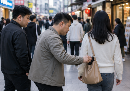 무비자 입국 후 전통시장 소매치기…중국인 2명 실형